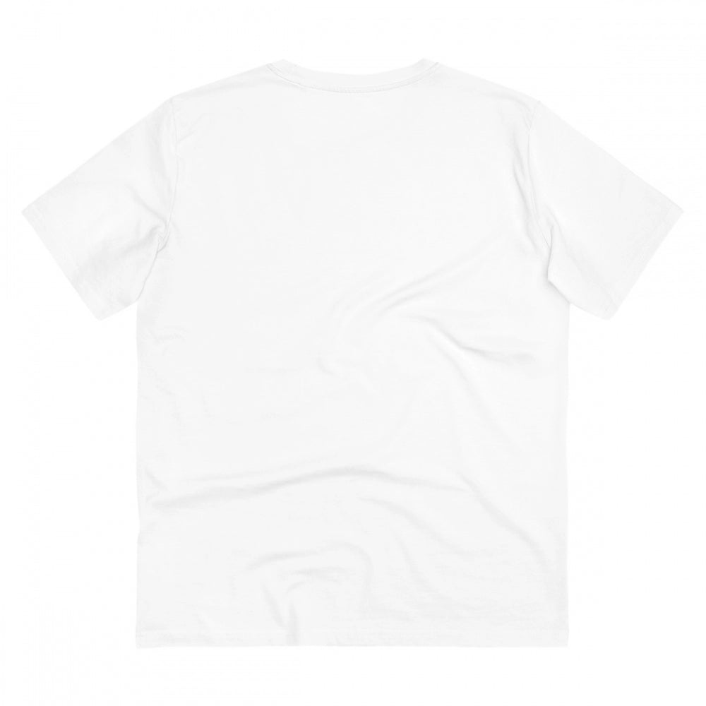 Generic Men's PC Cotton India Kasam Printed T Shirt (Color: White, Thread Count: 180GSM)