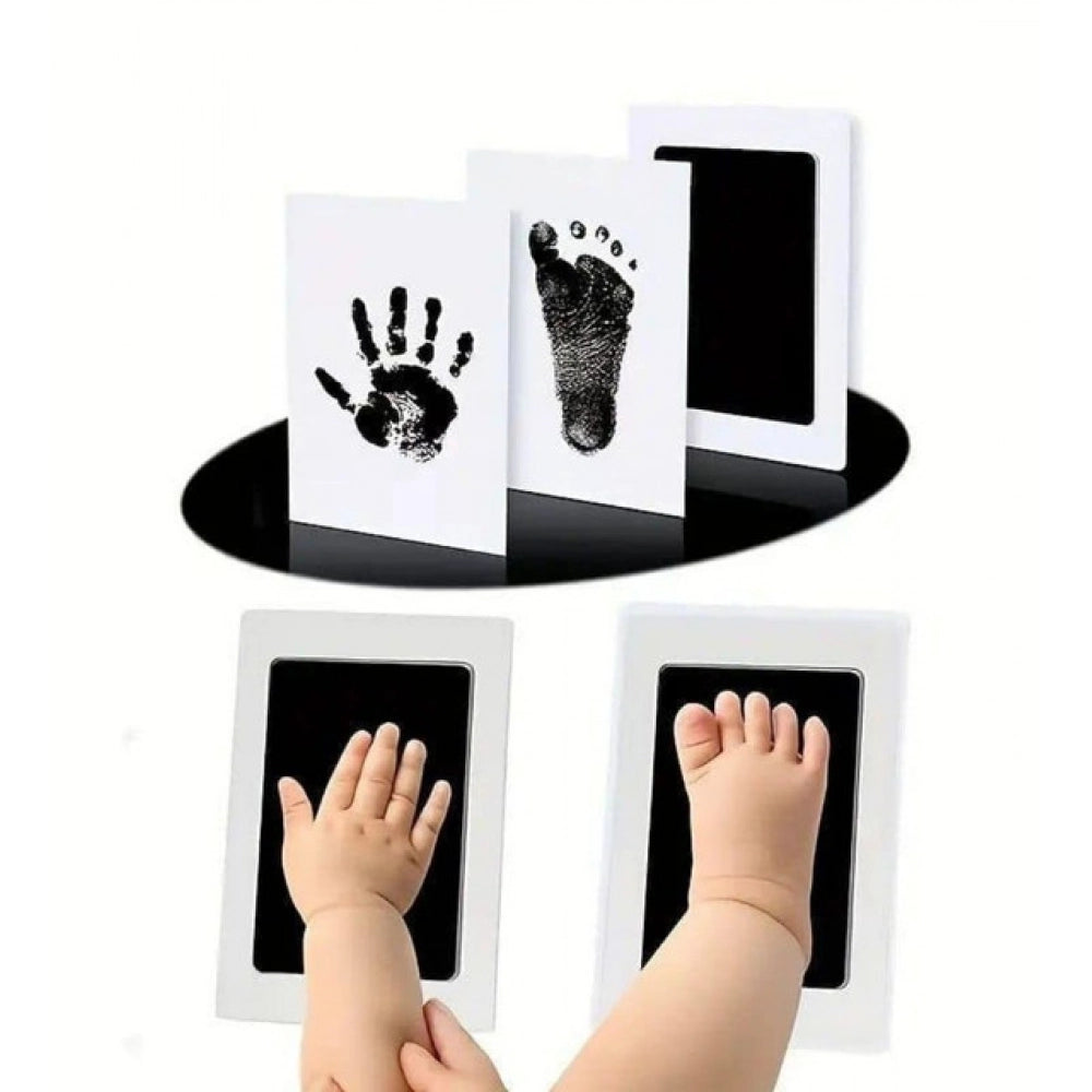 Generic Pack of 2 Baby Hand and Footprint (White)