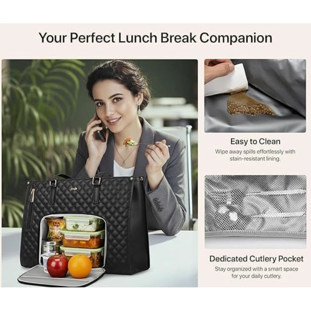 Generic 3 in 1 Women Handbag (Black)